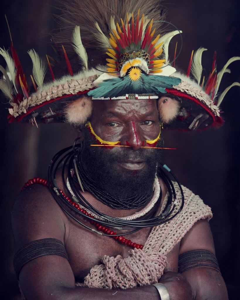 Photo- Jimmy Nelson- Huli Community - Papua New Guinea - Homage to Humanity